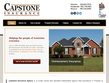 Tablet Screenshot of capstoneinsure.com